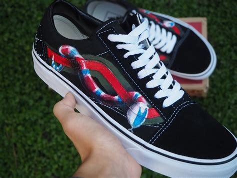 vans old skool gucci snake|gucci vans for sale.